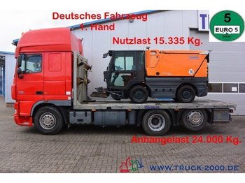 Autotransporter truck DAF XF105.460 Spezial Baumaschinen Trecker