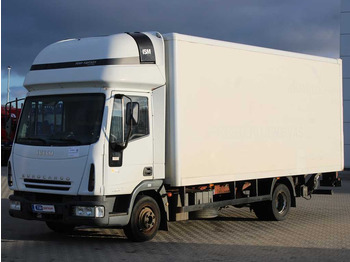Box truck  Iveco EUROCARGO ML75E17, HYDRAULIC FRONT, SLEEPING BODY