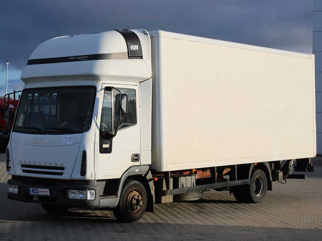 Box truck Iveco EUROCARGO ML75E17, HYDRAULIC FRONT, SLEEPING BODY
