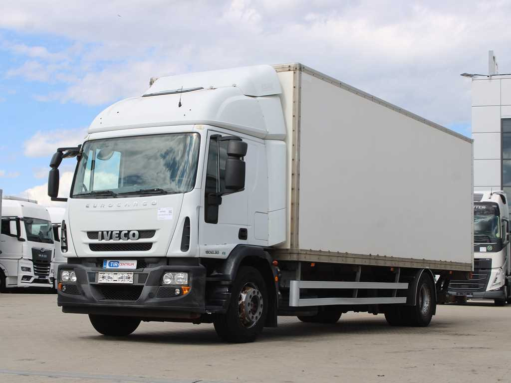 Box truck Iveco EUROCARGO ML 190EL30, EURO 5, HYDRAULIC FRONT