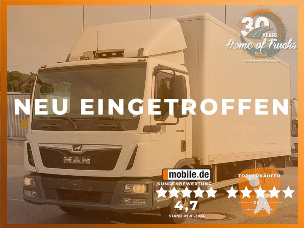 Box truck MAN TGL 8.190 Koffer/Seitentür/LBW