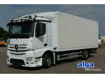 Box truck Mercedes-Benz 1840 LNR/7,1 m. lang/Koffer/2 t. LBW/Euro 6/AHK