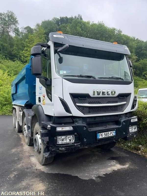 Truck CAMION 8X4 BENNE RONDE IVECO X-WAY 480 76 000 KM 2019