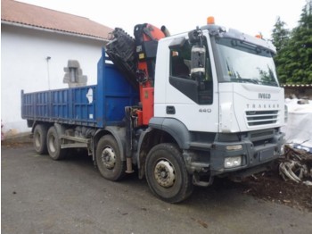 Dropside/ Flatbed truck CAMION GRUA IVECO 440 8X4 2007 PK 29002 2006: picture 1