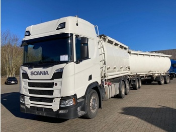SCANIA R 500 B6x2NB silo inkl. hænger - cab chassis truck