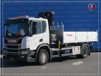 Cab chassis truck Scania SCANIA P280 B4X2NA | 2019 | HIAB CRANE | 3-WAY TIPPER | 7553KM