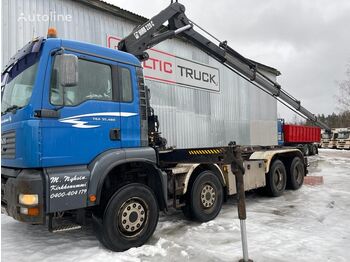 Cable system truck MAN TGA 35.480, 8x4 + CRANE 16m