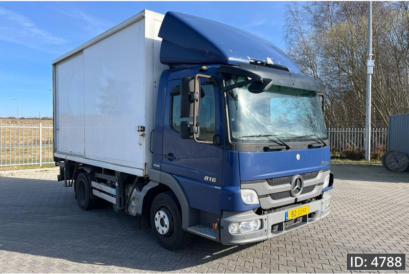 Container transporter/ Swap body truck Mercedes-Benz Atego 816 Day Cab, Euro 5, BDF / EPS automatic / standklima / Hydraulic system