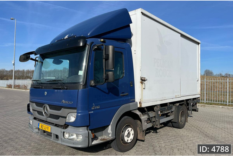 Container transporter/ Swap body truck Mercedes-Benz Atego 816 Day Cab, Euro 5, BDF / EPS automatic / standklima / Hydraulic system
