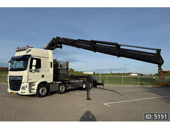 Crane truck DAF CF 530 SC, Euro 6, Palfinger PK76002-EH / 76 TM / Twistlocks / TOP condition!
