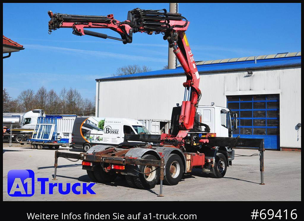 Crane truck IVECO-MAGIRUS 420 6x4, HMF3722 Jib Funk Seilwinde,