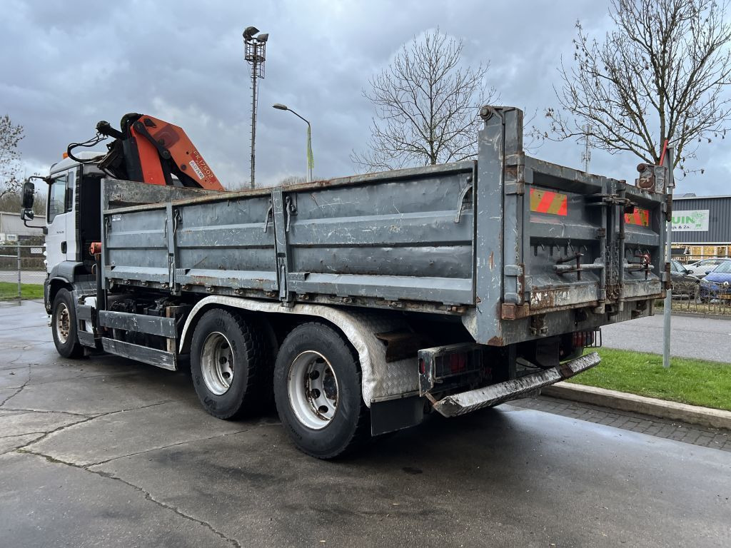 Crane truck MAN TGA 26.390 6X4 + PALFINGER PK17502 + TIPPER - FU