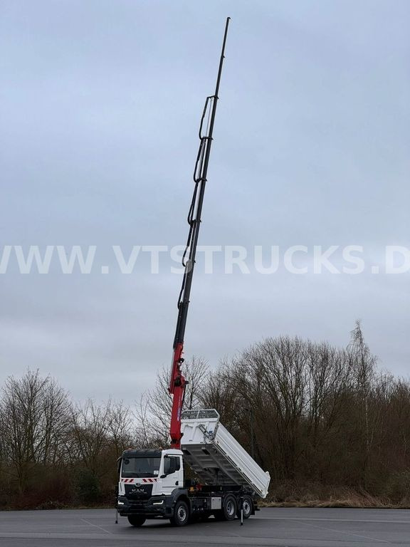 Crane truck MAN TGS 26.520H 4x4 Meiler + HMF 2320 Lenk/Lift