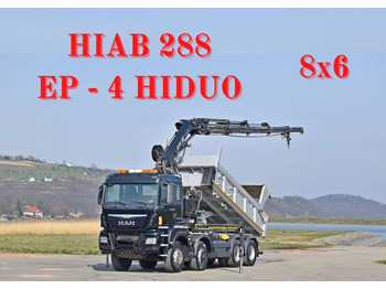 Crane truck MAN TGS 35.380 * HIAB 288 EP - 4 HIDUO + FUNK * 8x6
