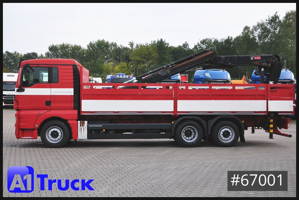 Crane truck MAN TGX 26.400, Hiab Kran, Lenk-Liftachse,