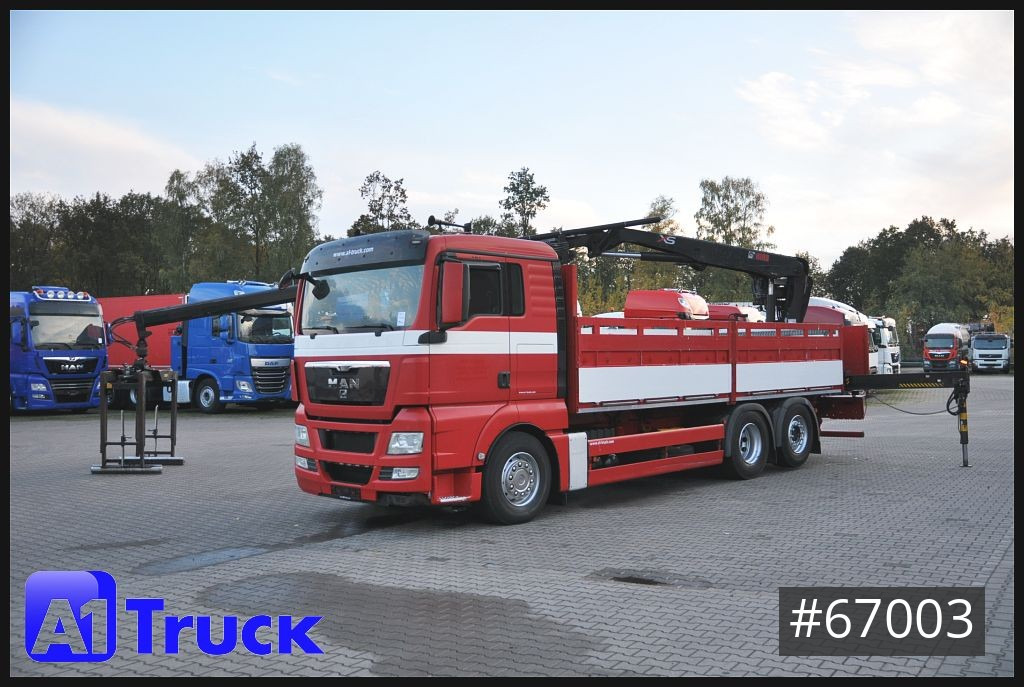 Crane truck MAN TGX 26.400 XL Hiab 166K, Lift-Lenkachse