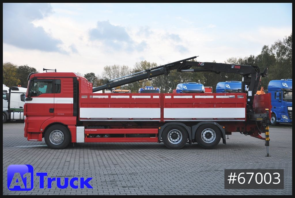 Crane truck MAN TGX 26.400 XL Hiab 166K, Lift-Lenkachse