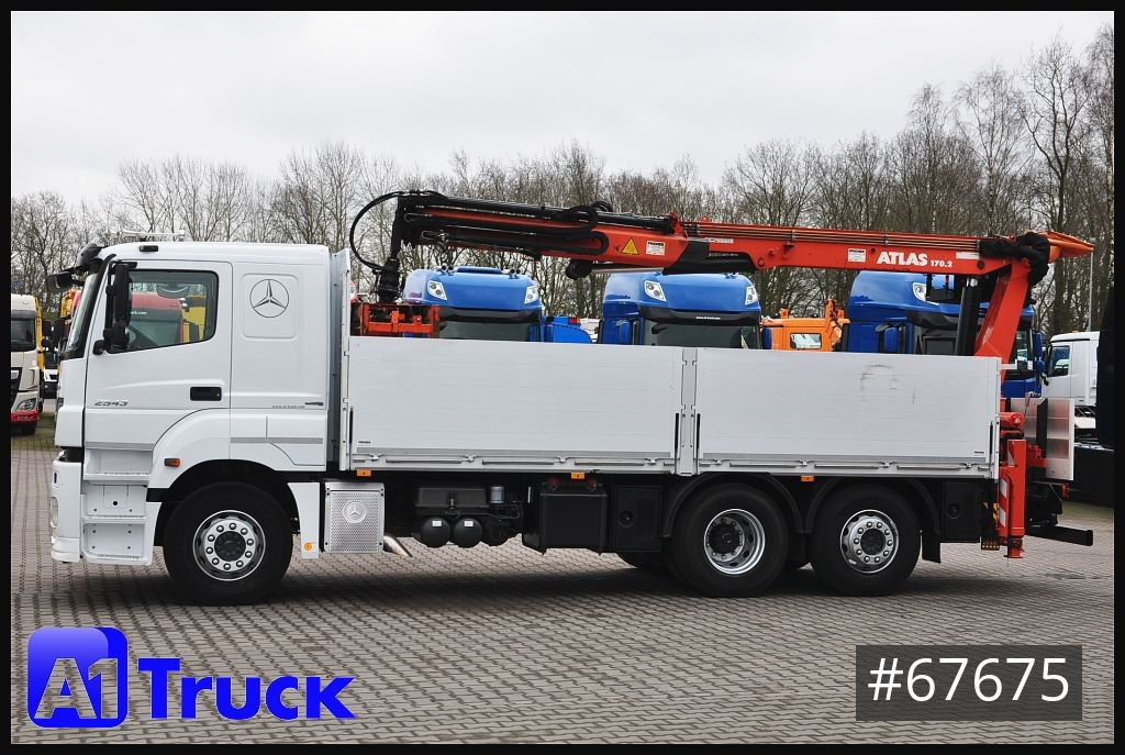 Crane truck MERCEDES-BENZ Axor 2543,  Atlas 170.2  Kran, Lift-Lenkachse,