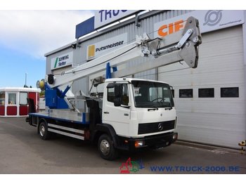 Crane truck Mercedes-Benz 814 Böcker Montage-Dachdecker Kran 23.5m = 300kg