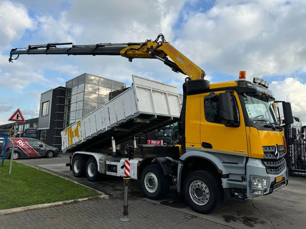 Crane truck Mercedes-Benz Arocs 4448 8X4 + EURO 6 + FASSI F315 + REMOTE +