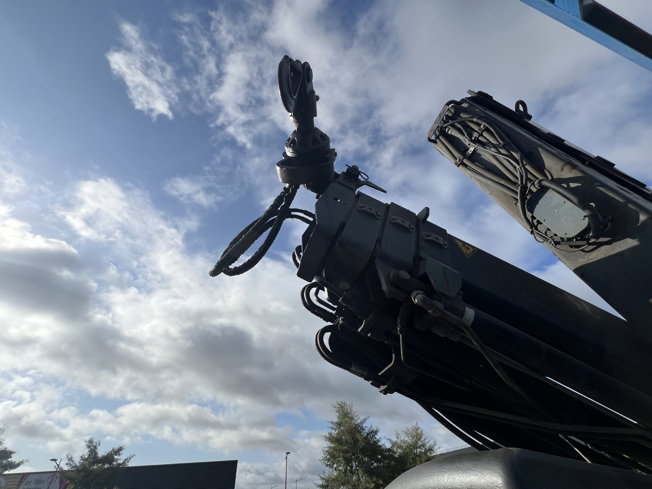 Crane truck RENAULT plateau grue radio commandée 380 DXI