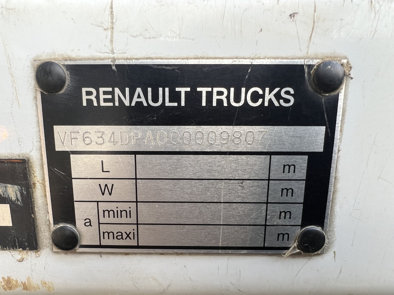 Crane truck RENAULT plateau grue radio commandée 380 DXI