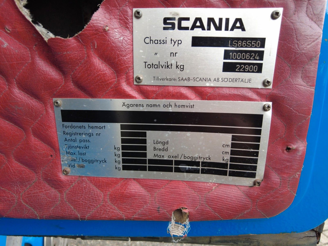 Crane truck Scania 86 6x2