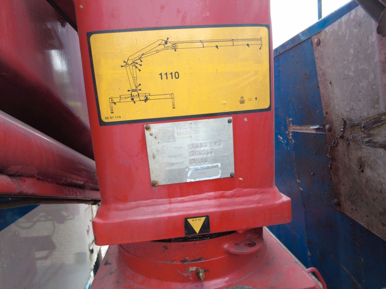 Crane truck Scania 86 6x2