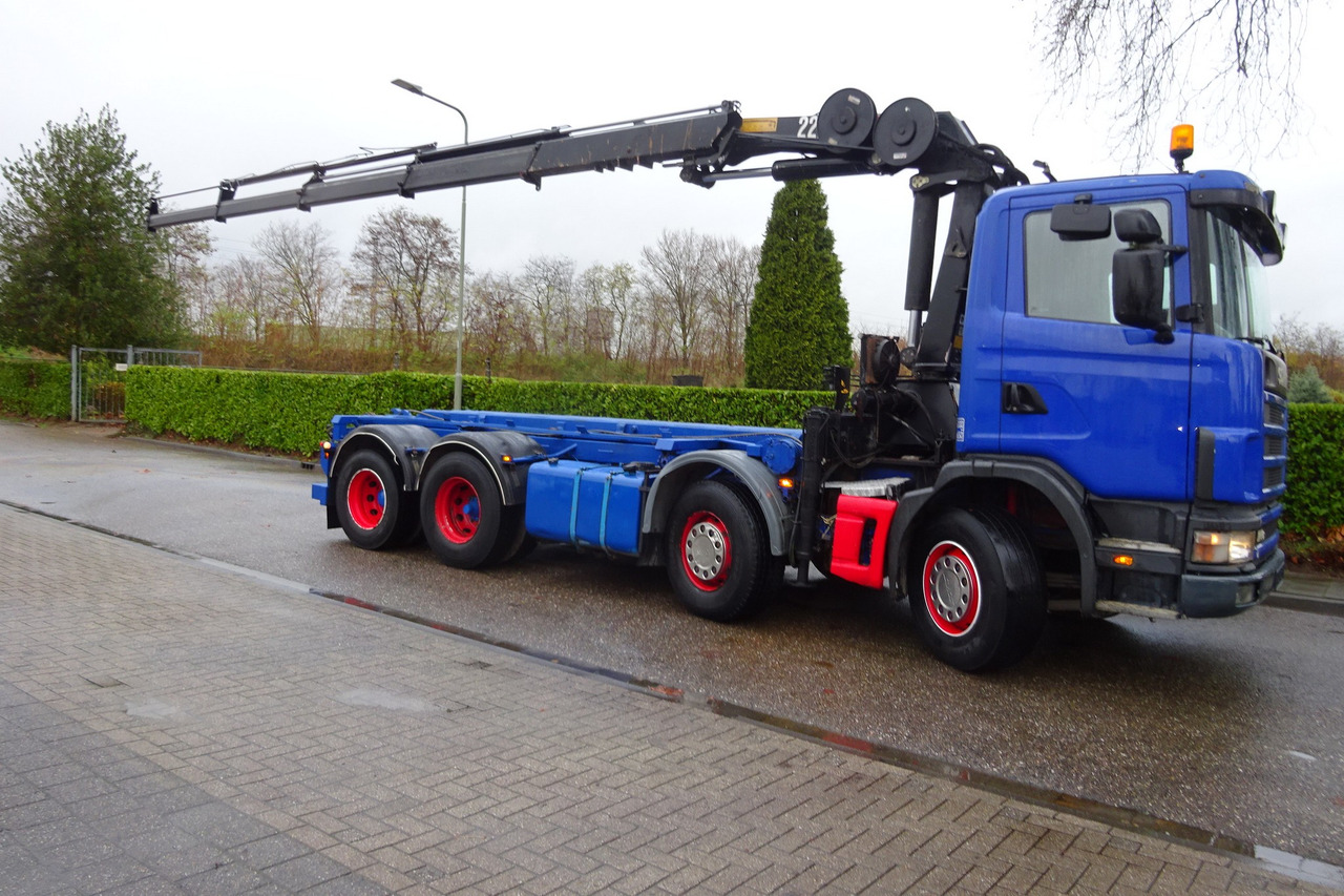 Crane truck Scania R 124G 420 8x2