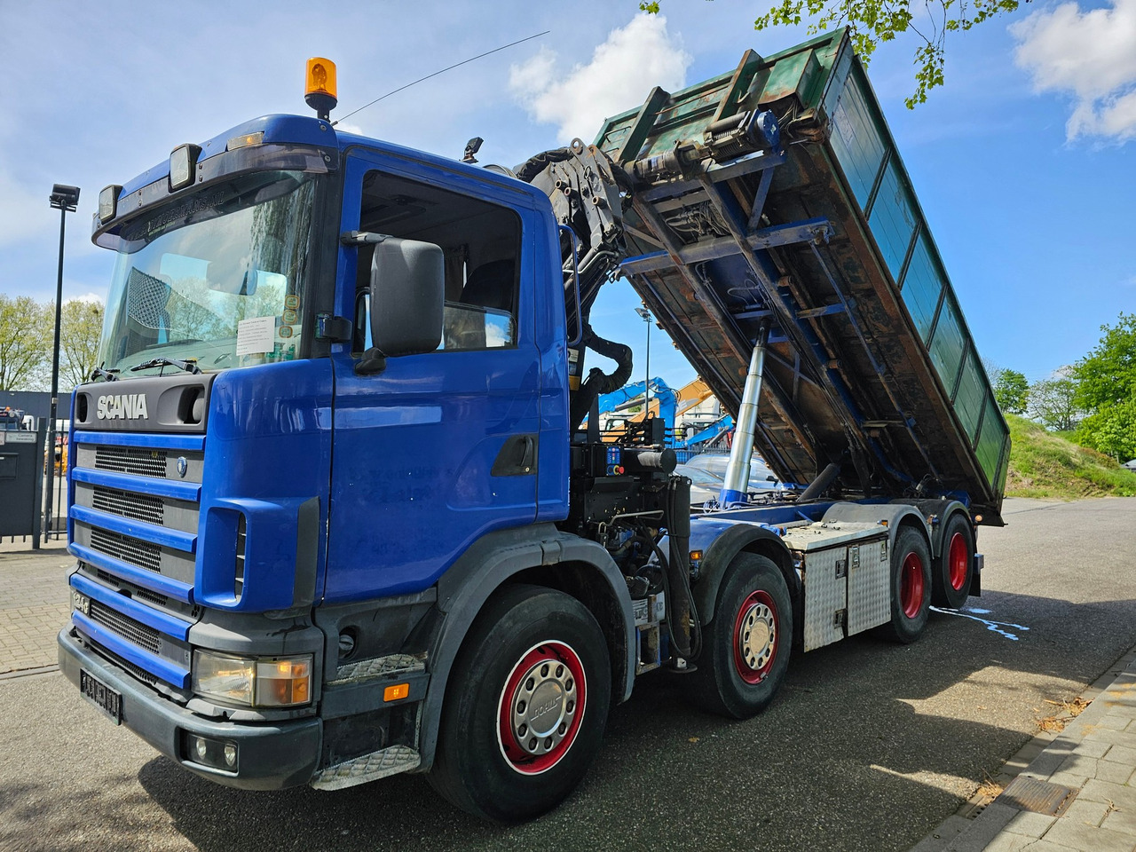Crane truck Scania R 124G 420 8x2