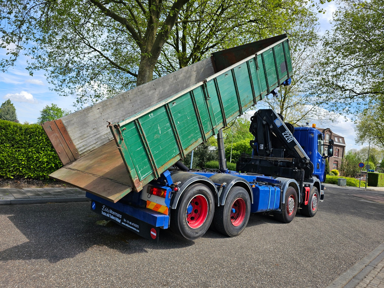 Crane truck Scania R 124G 420 8x2