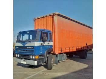 Curtainsider truck DAF 1900 Left hand drive Turbo Intercooler manual on springs