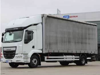 Curtainsider truck  DAF LF 250 FA, HYDRAULIC FRONT, EURO 6