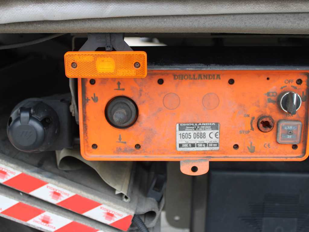 Curtainsider truck DAF LF 250 FA, HYDRAULIC FRONT, EURO 6