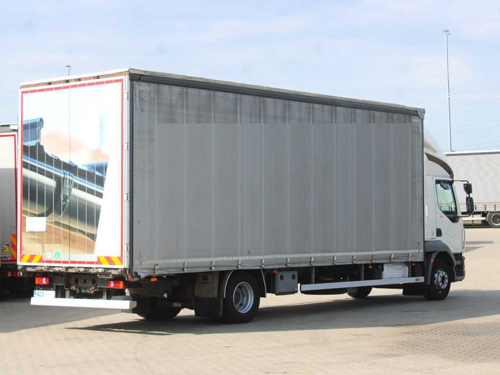 Curtainsider truck DAF LF 290 FA, EURO 6, SLEEPING BODY