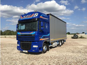 Curtainsider truck DAF XF 105.460 6x2 plandeka / firanka SUPER STAN !
