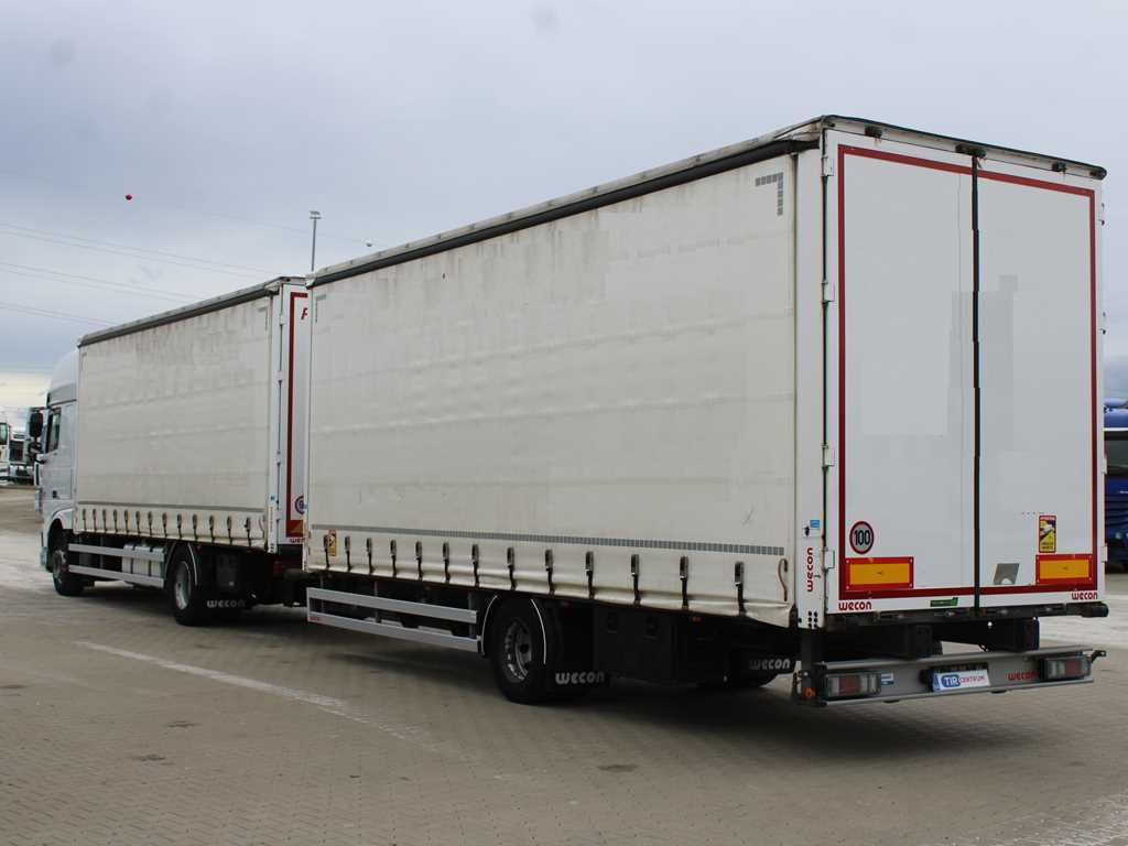 Curtainsider truck DAF XF 440 FA, INDEPENDENT AIR CONDITIONING + WECON