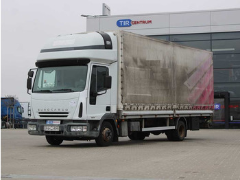 Curtainsider truck Iveco EUROCARGO ML 75 E 15, EURO 3, SLEEPING CABIN 