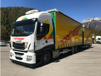 Curtainsider truck Iveco Stralis 420 6x2 Jumbozug Euro6 Wecon