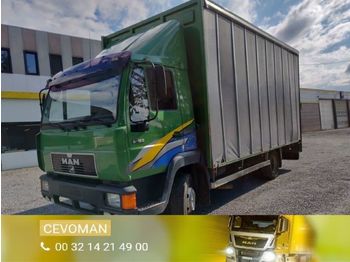 Curtainsider truck MAN 8.163 schuifzeilbak met val
