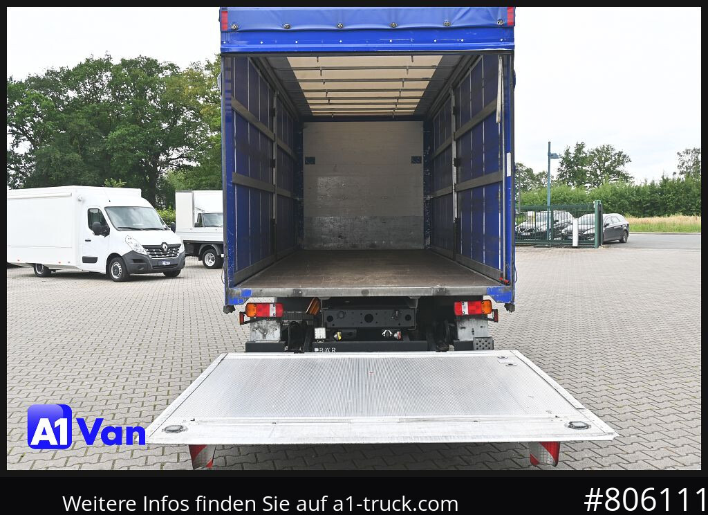 Curtainsider truck MAN TGL 8.180 4x2 Pritsche Plane, LBW, Klima