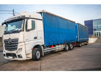 Curtainsider truck Mercedes ACTROS 2548-6x2+VOITH