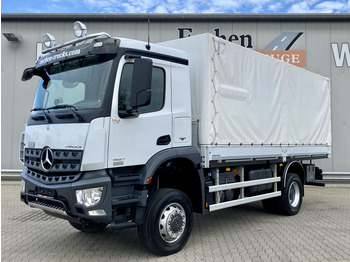 Curtainsider truck Mercedes-Benz 1827 BB A 4x4 Arocs