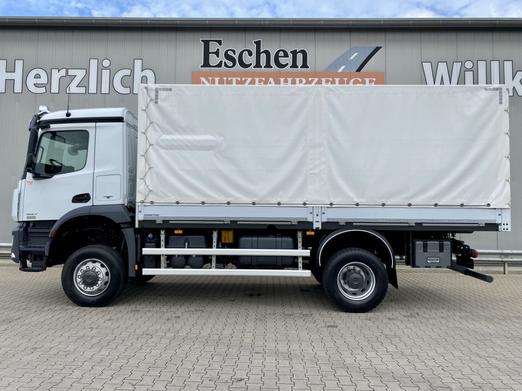 Curtainsider truck Mercedes-Benz 1827 BB A 4x4 Arocs