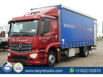 Curtainsider truck Mercedes-Benz ANTOS 1827 euro 6 lift 1x bed