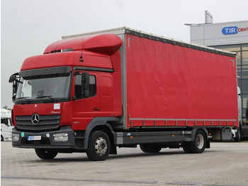 Curtainsider truck Mercedes-Benz ATEGO 1223, EURO 6, NAVIGATION, PNEU 80% 
