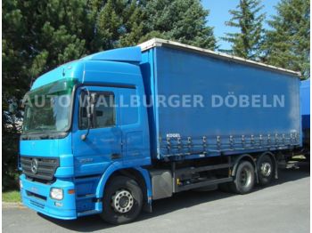 Curtainsider truck Mercedes-Benz Actros 2544 LL Pritsche + 2 x Liege