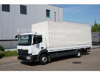 Curtainsider truck Mercedes-Benz Atego 1224L Pritsche 7,2m LBW Klima 3-Sitze Eur6