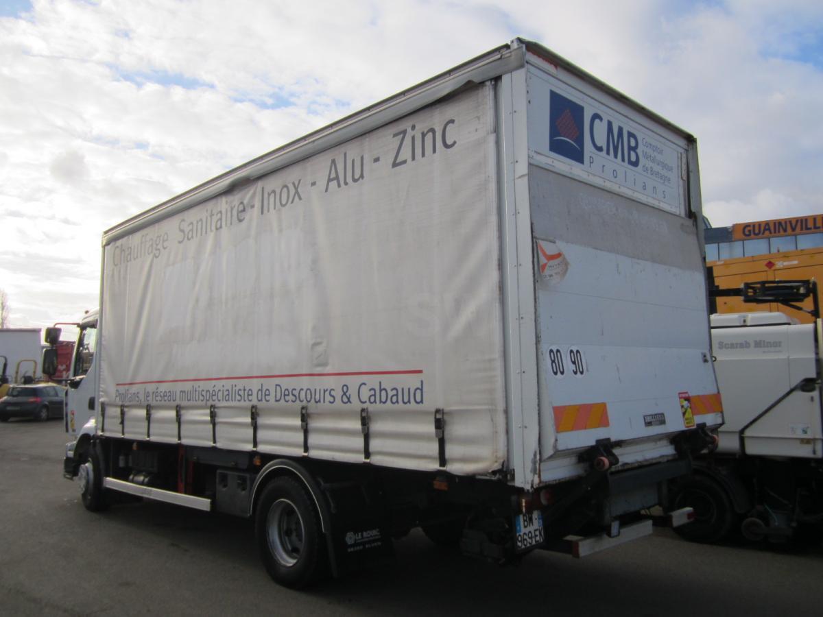 Curtainsider truck Renault Midlum 180 DCI