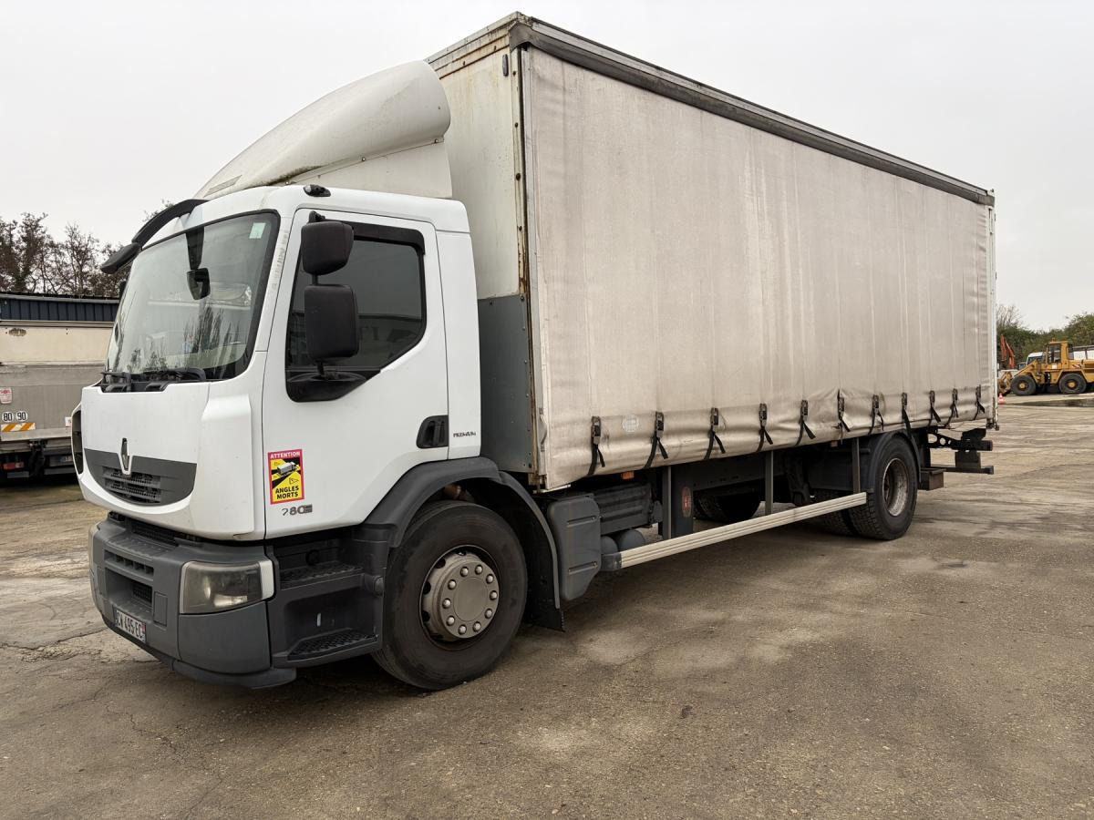 Curtainsider truck Renault Midlum 280